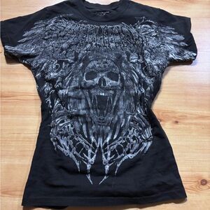 Black Graphic Women's Top